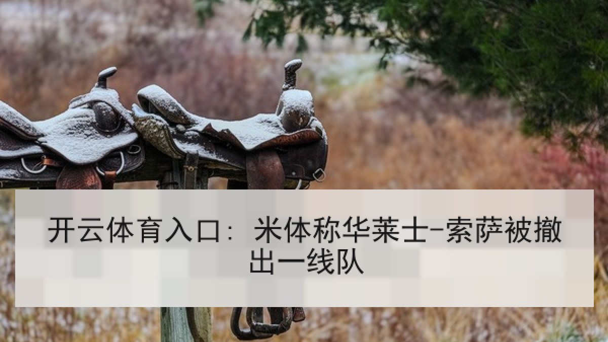 开云体育入口: 米体称华莱士-索萨被撤出一线队 开云体育入口: 米体称华莱士-索萨被撤出一线队